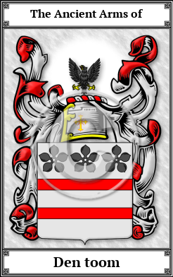 Den toom Family Crest Download (JPG)  Book Plated - 150 DPI